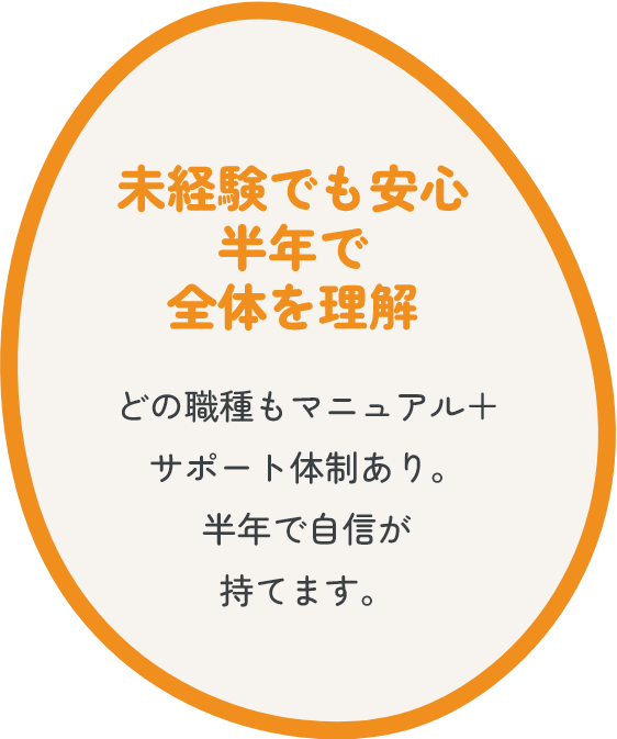 働きやすい職場で､長く安定して活躍できます